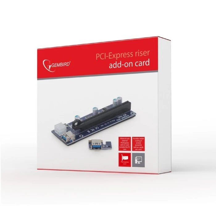 Case Accessorie Gembird PCI-E RISER ADD ON 6PIN POWER