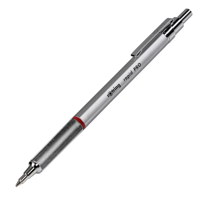 Στυλό Rotring Rapid Pro Ballpoint Pen Chrome with Refill M-Blue