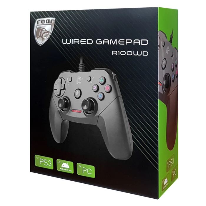 Gamepad Roar ενσύρματο R100WD, με vibration, PC, PS3 & Android TV box