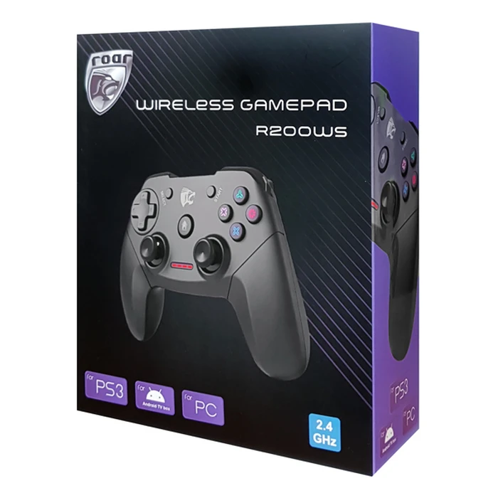 Gamepad Roar ασύρματο R200WS, με vibration, PC, PS3 & Android TV box