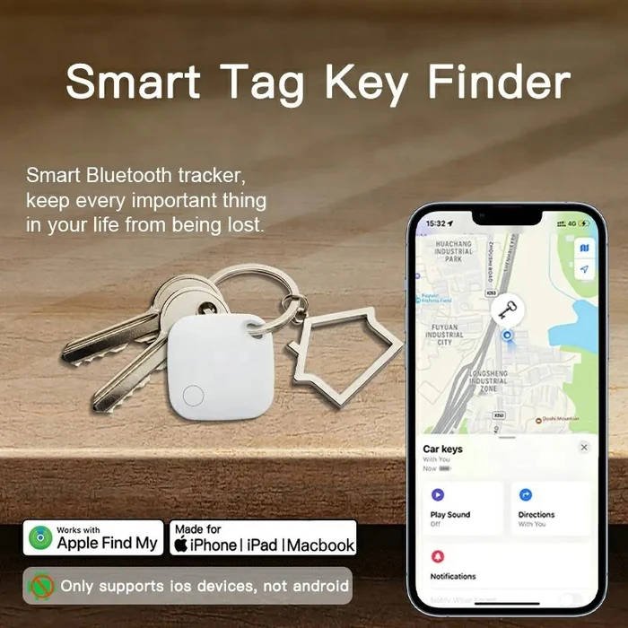 Smart Tag RSH-Itag03 Για Ios Συσκευές, Bluetooth Tracker, Λευκό