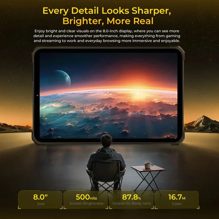 OUKITEL RT11 5G 8" Tablet (8GB/128GB) Black