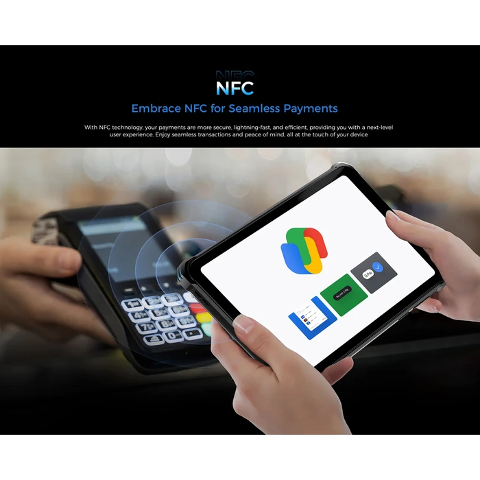 Tablet Oukitel Rt3 Plus, 8", 4/128GB, 4G, 11000mAh, IP68/IP69K, Μαύρο