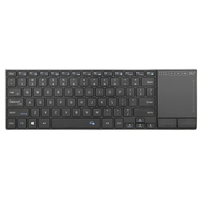 Ασύρματο Πληκτρολόγιο Riitek RT721 με touchpad, Bluetooth & 2.4GHz