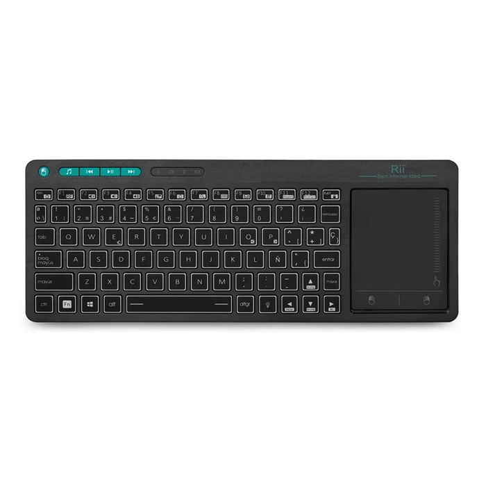 Πληκτρολόγιο Ασύρματο Riitek Mini K18+ με touchpad, RGB backlit, 2.4GHz