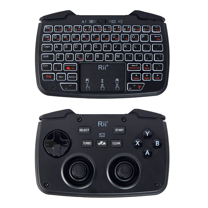 Gamepad Riitek Ασύρματο Riitek & πληκτρολόγιο RK707, backlit, 2.4GHz, Μαύρο