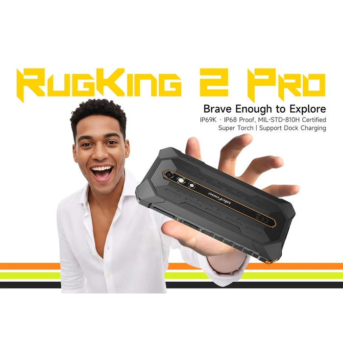 ULEFONE RugKing 2 Pro ανθεκτικό smartphone 5.45" 6GB/128GB μαύρο