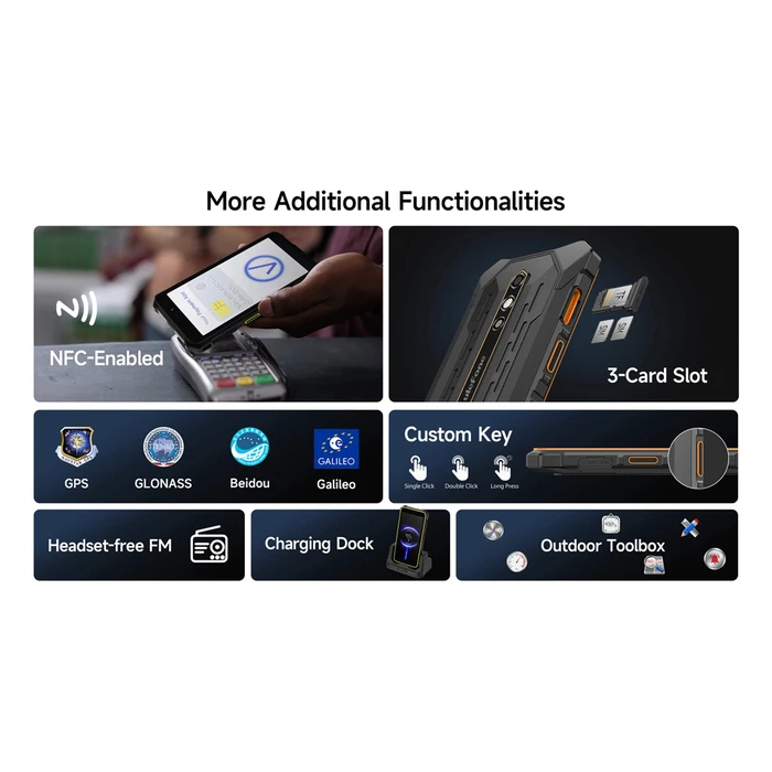 ULEFONE RugKing 2 Pro ανθεκτικό smartphone 5.45" 6GB/128GB μαύρο