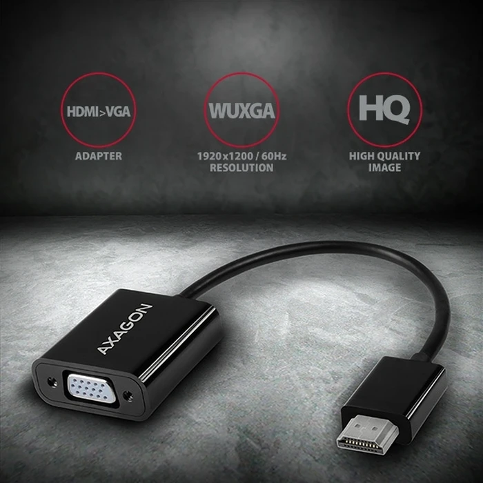 Αντάπτορας HDMI Axagon Αρσενικό σε VGA Θηλυκό, FullHD RVH-VGN