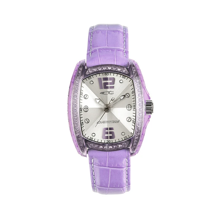 CHRONOTECH Women Quartz Analog Watch RW0003 30mm Purple Strap