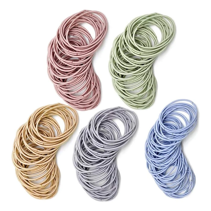 Λαστιχάκια Μαλλιών Roxxani HUH-0001, Διάφορα Χρώματα, 100Τμχ