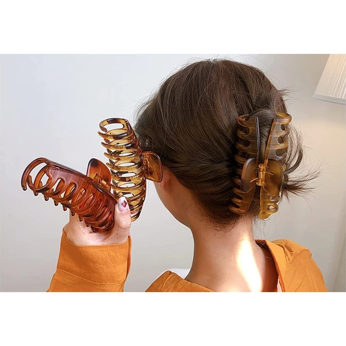 Κλιπ Μαλλιών Roxxani Rxn-0014, Καφέ, 11Cm, 2Τμχ