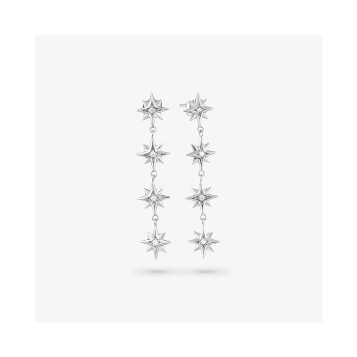 Γυναικεία Σκουλαρίκια Radiant Ry000035 (5cm) από Ατσάλι Grey