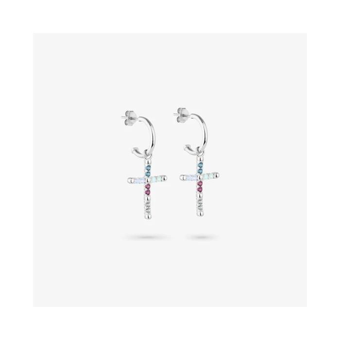 Γυναικεία Σκουλαρίκια Radiant Ry000123 (2,5cm) από Ατσάλι Grey