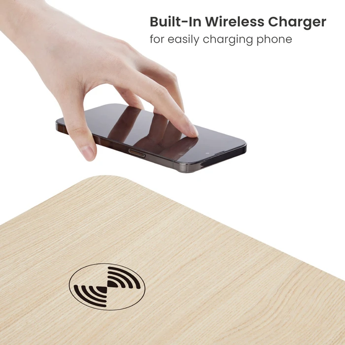 Ηλεκτρικό Γραφείο Brateck S08-22DSWW με συρτάρι, 118x60x72~120cm, Μαύρο