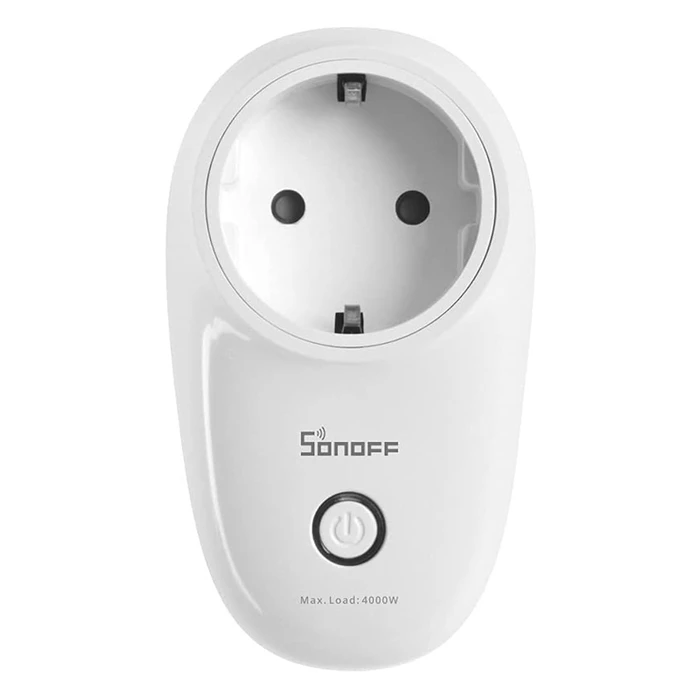 Μονόπριζο Sonoff smart S26R2ZBTPF μονός, ZigBee, 4000W, λευκός