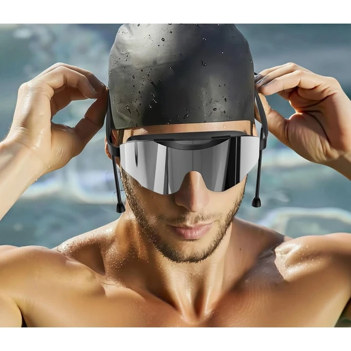 XO Γυαλιά Κολύμβησης για Ενήλικες Αντιθαμβωτικά με Κλιπ Μύτης και Ωτοασπίδες Μαύρα