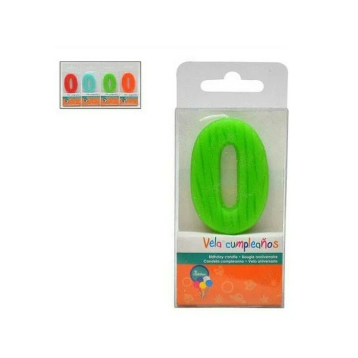 BigBuy Home Κερί Γενέθλια Αριθμοί 0