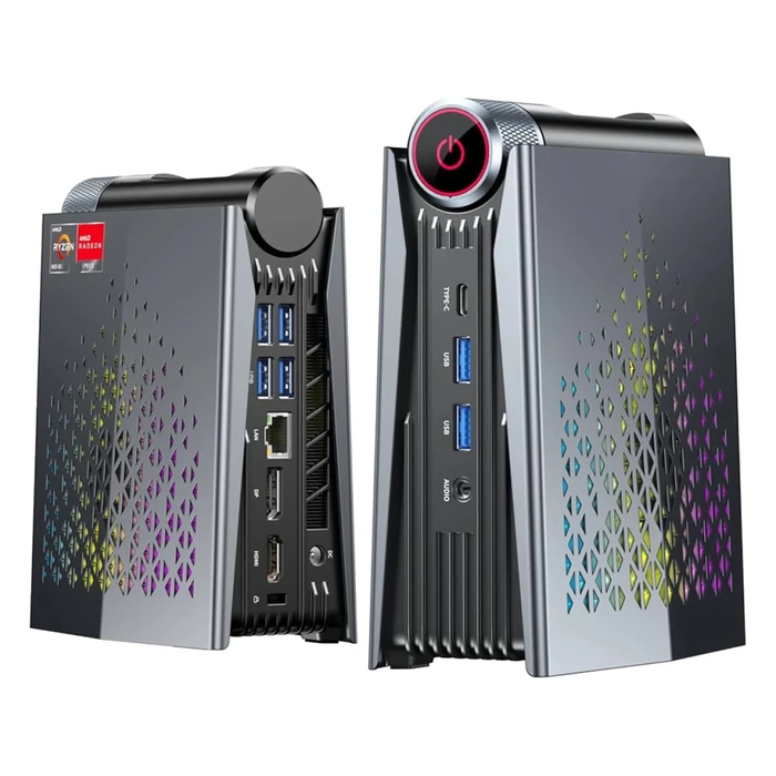Acemagic Mini PC Ryzen 7 H255 (16GB LPDDR5 / 512GB NVMe SSD) Windows 11 Pro - RGB Black
