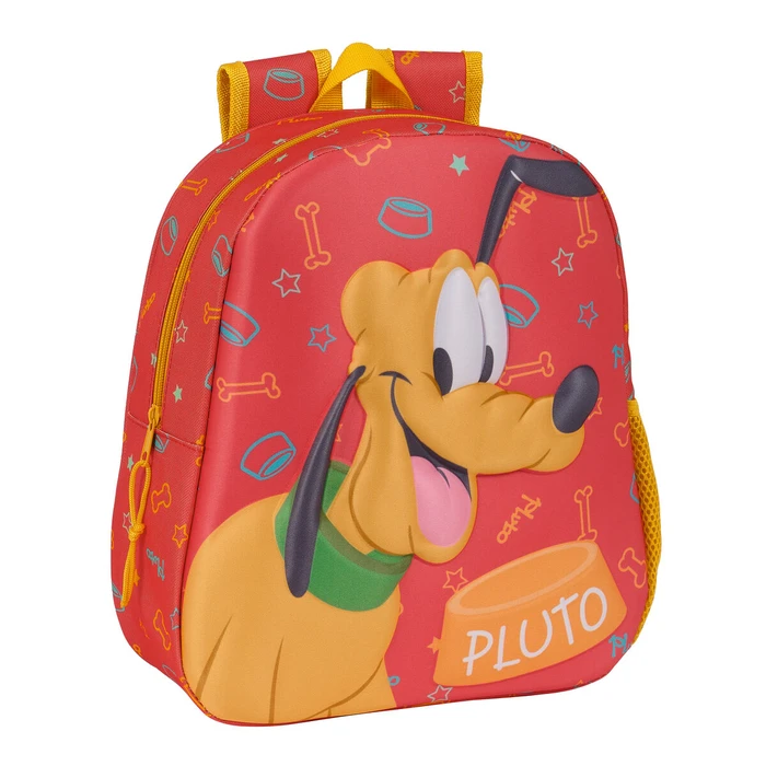 Σχολική Τσάντα 3D Cl?sicos Disney Pluto Πορτοκαλί 27 x 33 x 10 cm