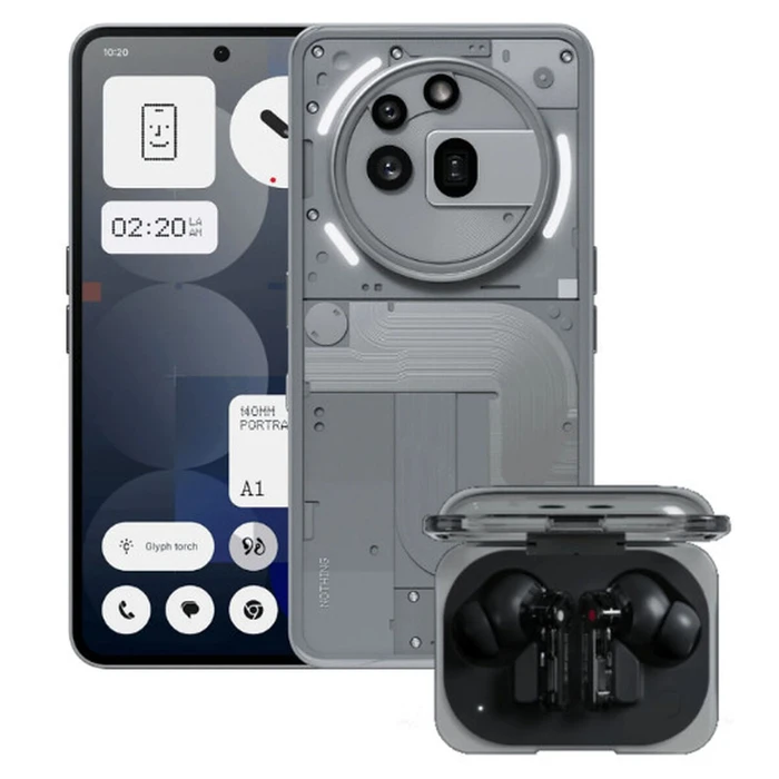 Nothing Smartphone 12 GB RAM 256 GB White Gray