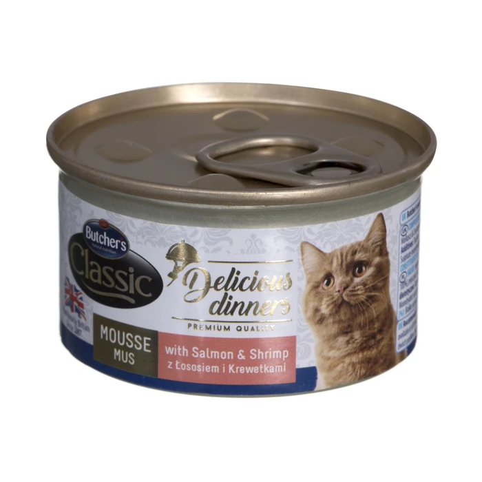 Υγρή Τροφή Γάτας BUTCHER'S Classic Delicious Dinners Salmon with prawns