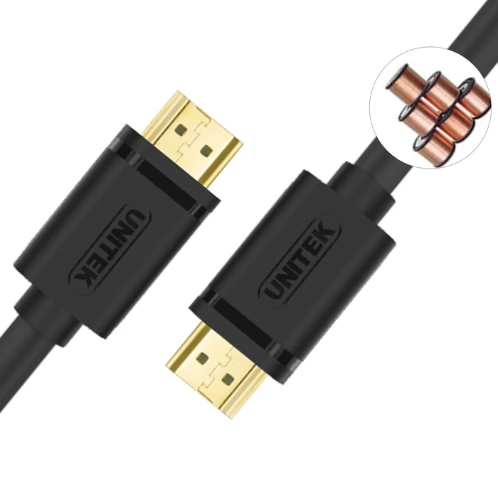 Καλώδιο HDMI UNITEK Y-C138M 2 m Type A (Standard) Black