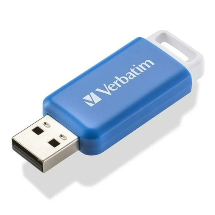 USB Flash 64GB Verbatim V DataBar Μπλε Μαύρο
