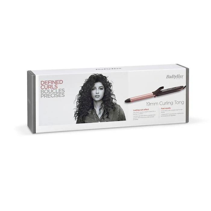 Ψαλίδι Μαλλιών BaByliss 19 mm Curling Tong Curling iron Warm Black, Pink gold 2.5 m