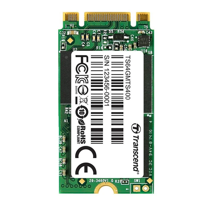 Σκληρός Δίσκος M.2 SSD 64GB Transcend MTS400S SATA III