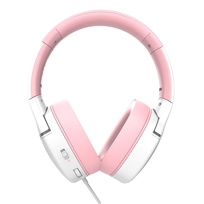 Sades Spower Over Ear Gaming Headset με σύνδεση 3.5mm Ροζ/Λευκό for Nintendo Switch / PC / PS4 / PS5 / XBOX