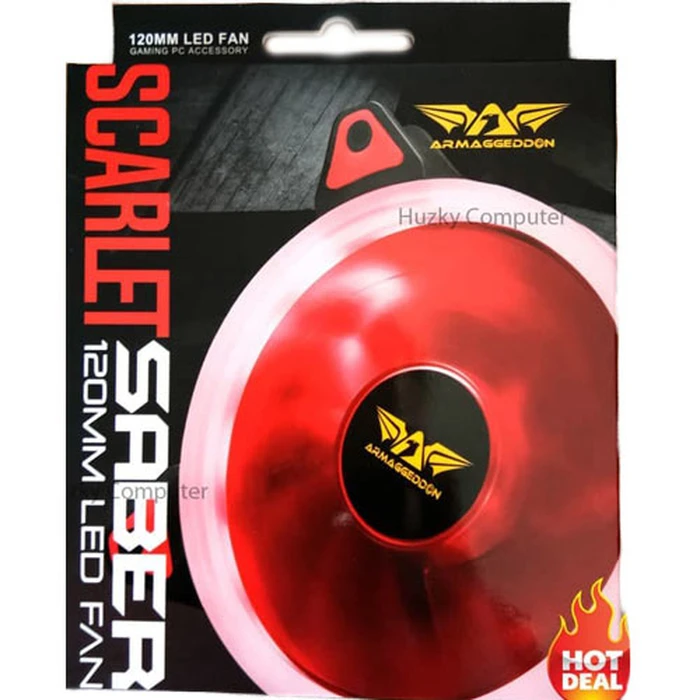 Case Fan Armaggeddon SCARLET SABER 12CM LED RED