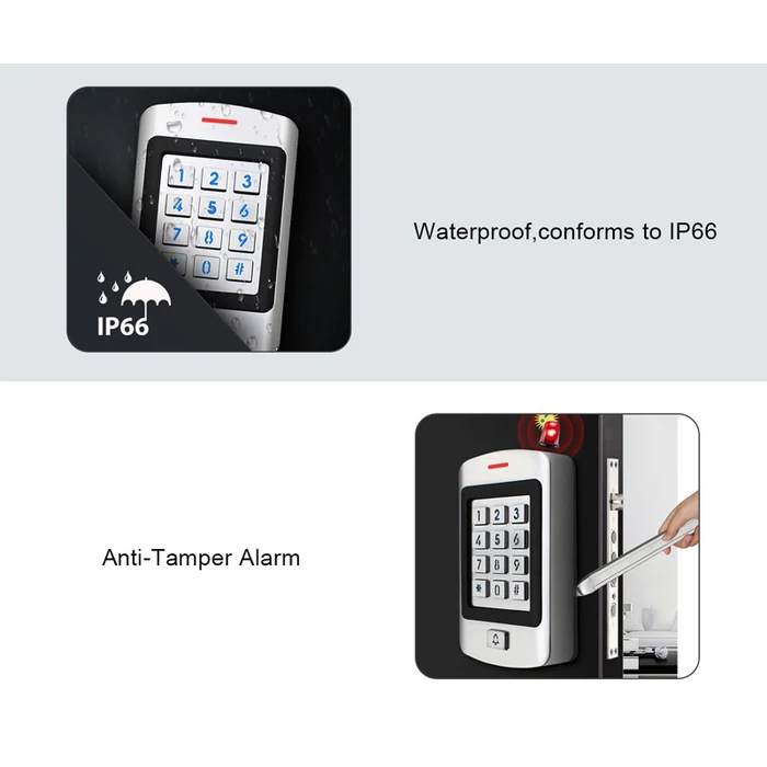 Access Control Secukey αδιάβροχο Πληκτρολόγιο πρόσβασης SCK-K9, 125KHz