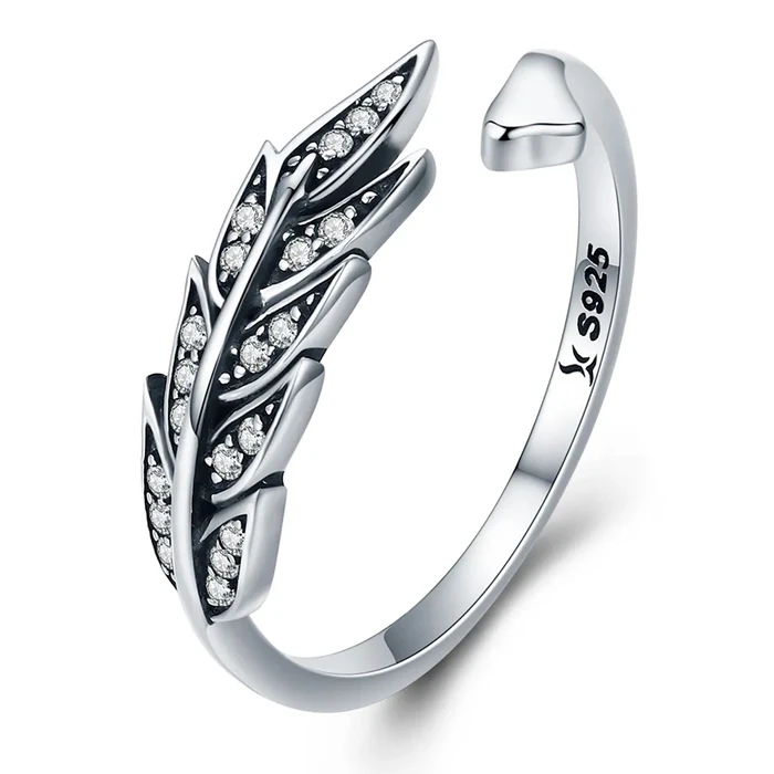 Δαχτυλίδι Bamoer SCR313, Κυβική Ζιρκόνια, Ανοιγόμενο, Ασήμι 925, Ασημί