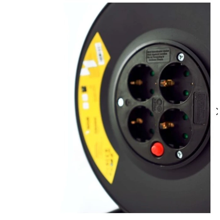 Technik Professional Στροφείο 4 Θέσεων 25m 1 5mm2 Μαύρο