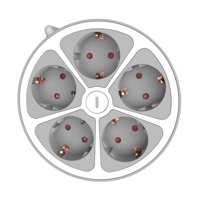 Technik Professional Στρογγυλό Πολύπριζο 5 Θέσεων 1,4m καλώδιο 16A