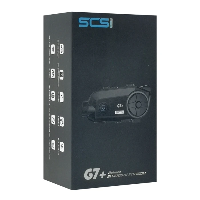 Ενδοεπικοινωνία Μηχανής SCSETC G7+, κάμερα, Bluetooth, 2 αναβάτες, 500m