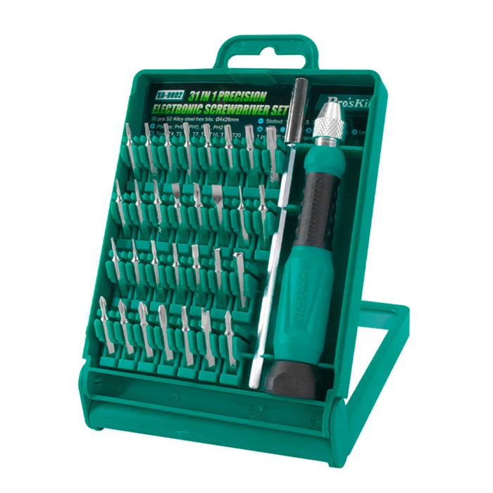 Κατσαβίδι Proskit Σετ Ακριβείας Sd-9802 με 30 Μύτες, με Θήκη, 32τμχ