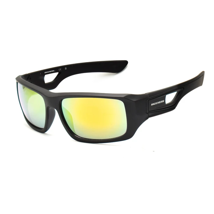 SKECHERS Men's Sunglasses SE00015-5902U (61/14/140) Black frame / Grey mirror lenses