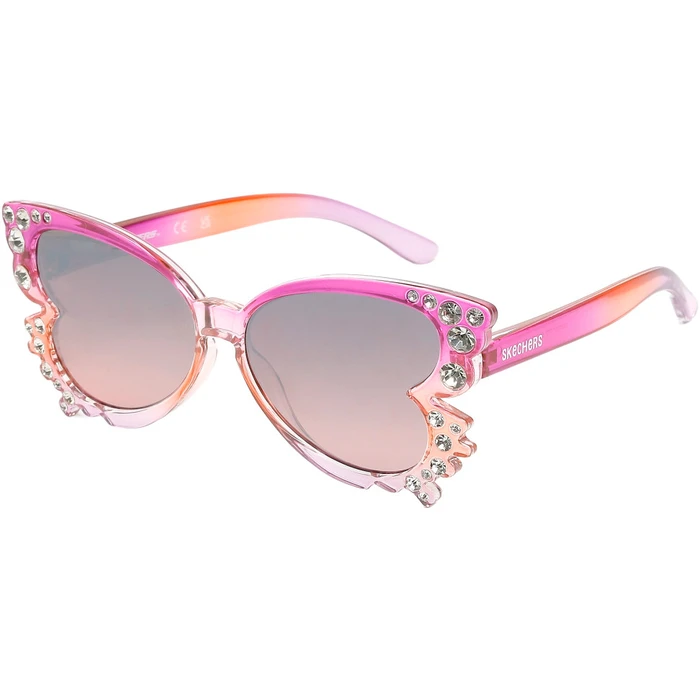 SKECHERS Children Sunglasses SE00017-5077T (61/16/140) - Grey Gradient Lens, Golden Frame