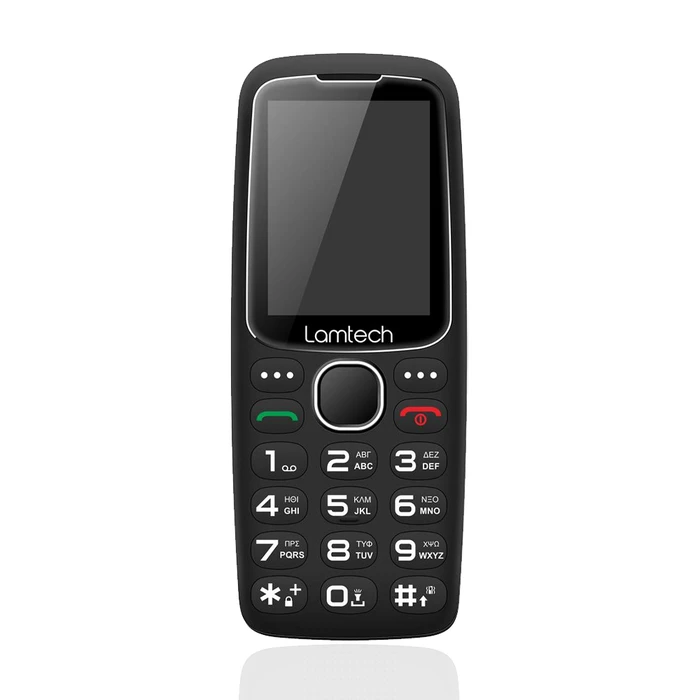 Κινητό Τηλέφωνο Lamtech 2.4' Gr Dual Sim Tiny L Ii With Dock Black