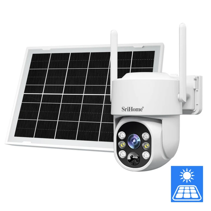SRIHOME Outdoor Solar WiFi Camera 4MP HD