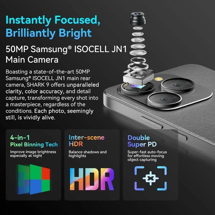 Smartphone BlackView 5G Shark 9 (8Gb+256Gb) Nfc Blue