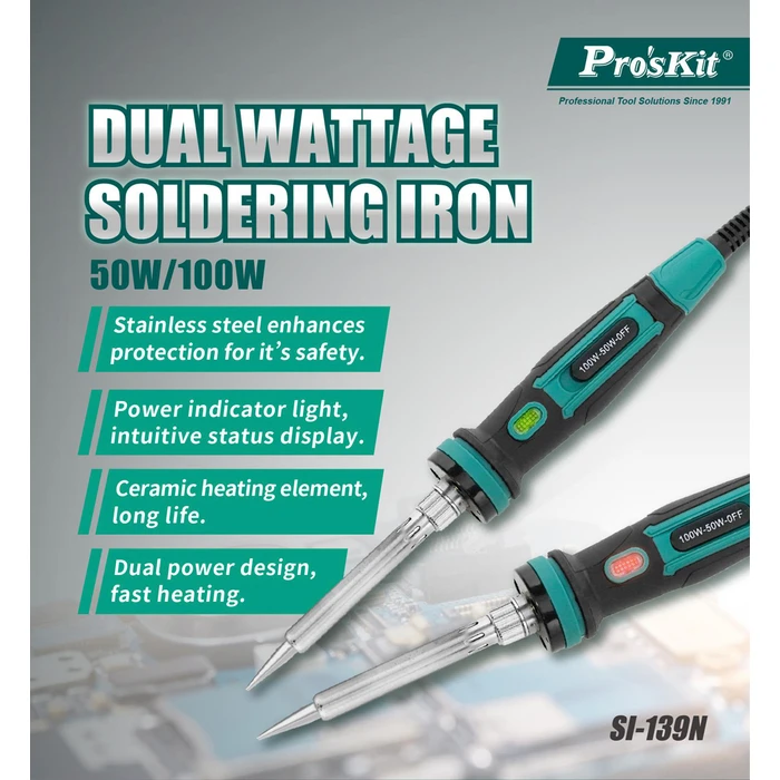 PROSKIT κολλητήρι SI-139NB 50/100W, 400/500°C