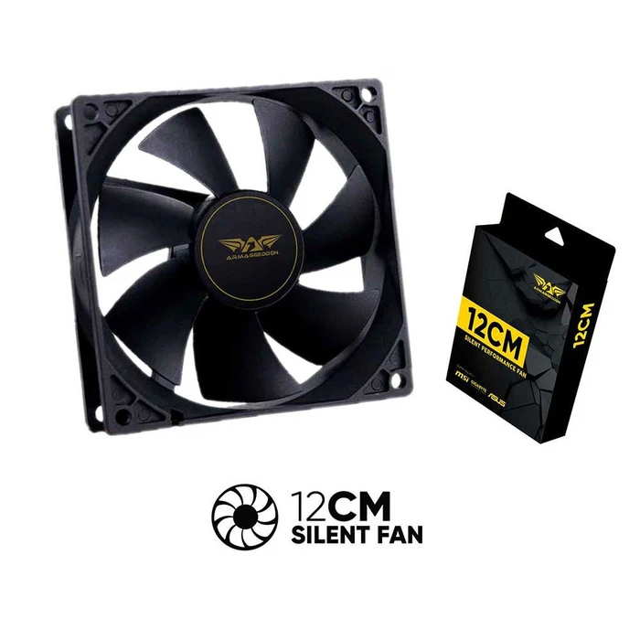 Case Fan Armaggeddon SILENT 12 Black