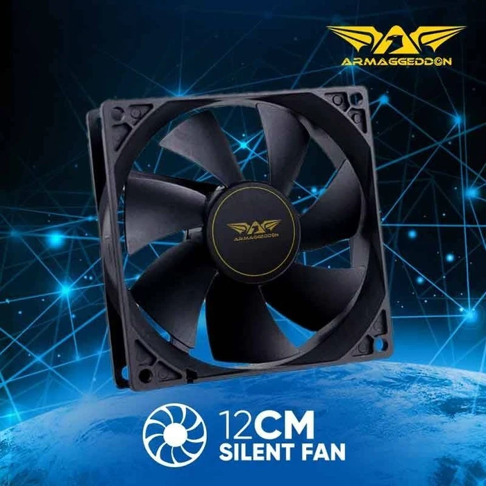 Case Fan Armaggeddon SILENT 12 Black