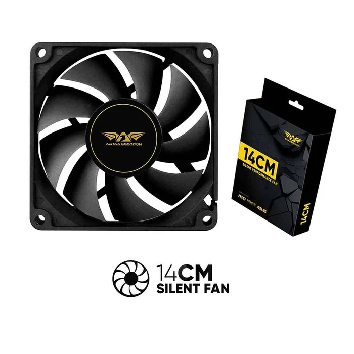 Case Fan Armaggeddon SILENT 14 Black