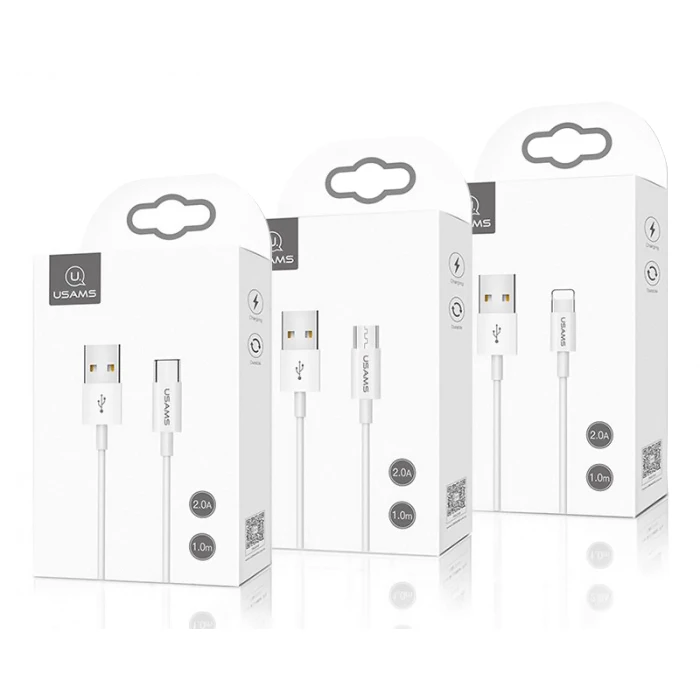 Καλώδιο USB Usams USB-C σε USB US-SJ285, 2A, 1m, λευκό