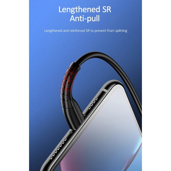 Καλώδιο Lightning Usams σε USB US-SJ364, 10W, 1m, μαύρο