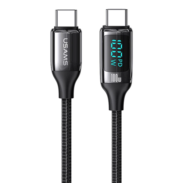 Καλώδιο USB Usams Type-C US-SJ546, 100W/5A, 1.2m, μαύρο